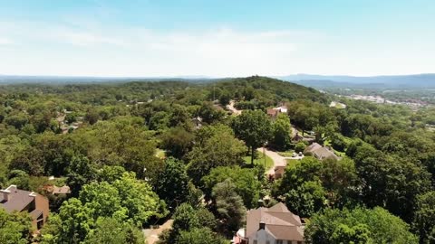 Aerial View Of A Town In Tennessee((((