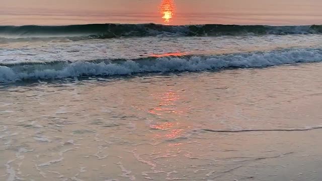 View of Sunset from the Beach