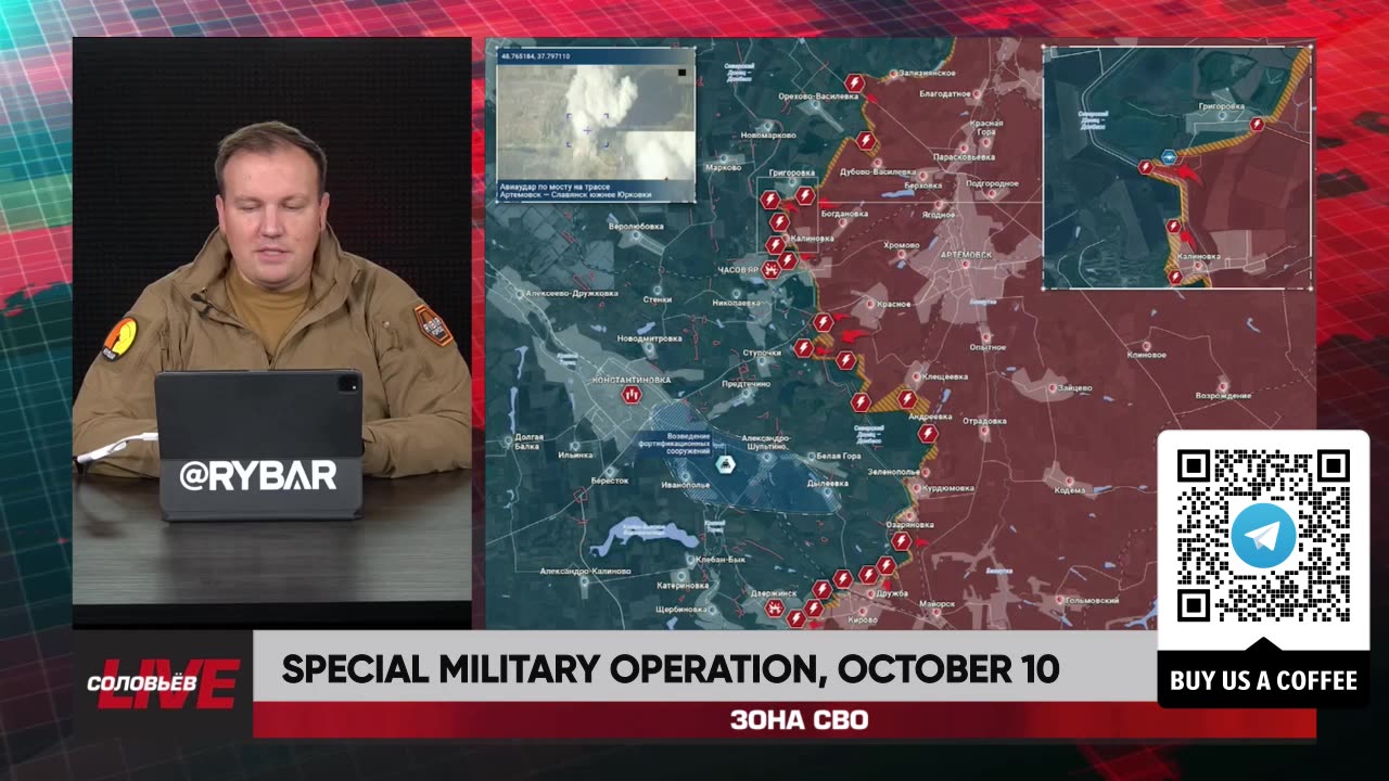 ❗️🇷🇺🇺🇦🎞 RYBAR HIGHLIGHTS OF THE RUSSIAN MILITARY OPERATION IN UKRAINE ON Oct.10, 2024