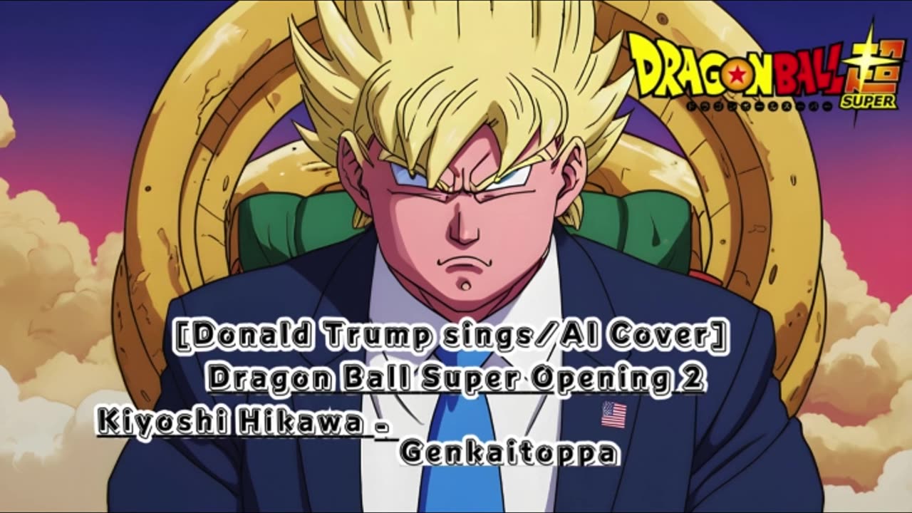 [Donald Trump sings/AI Cover] Dragon Ball Super Opening 2 Kiyoshi Hikawa - Genkaitoppa X Survivor