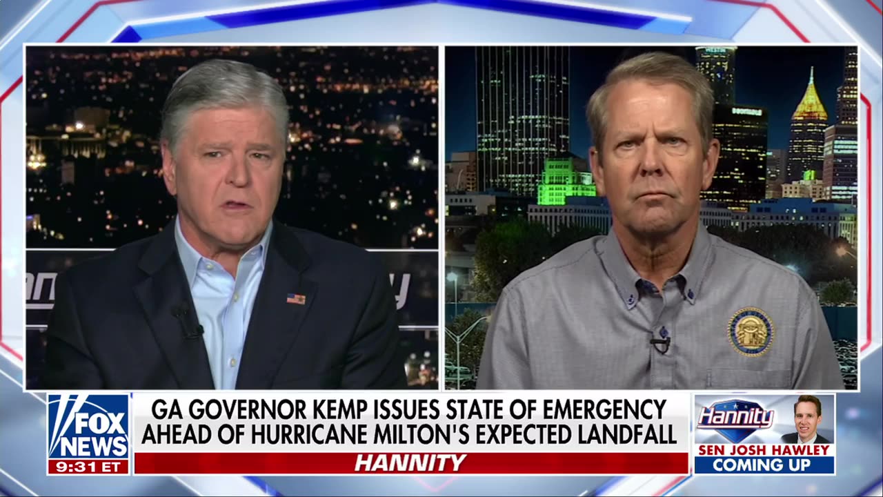 Hannity - Tuesday, October 8 Harris-Interviews, Florida, Hurricane Milton