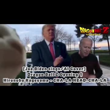 [Joe Biden sings/AI Cover] Dragon Ball Z Opening Hironobu Kageyama - CHA- LA-HEAD-CHA-LA
