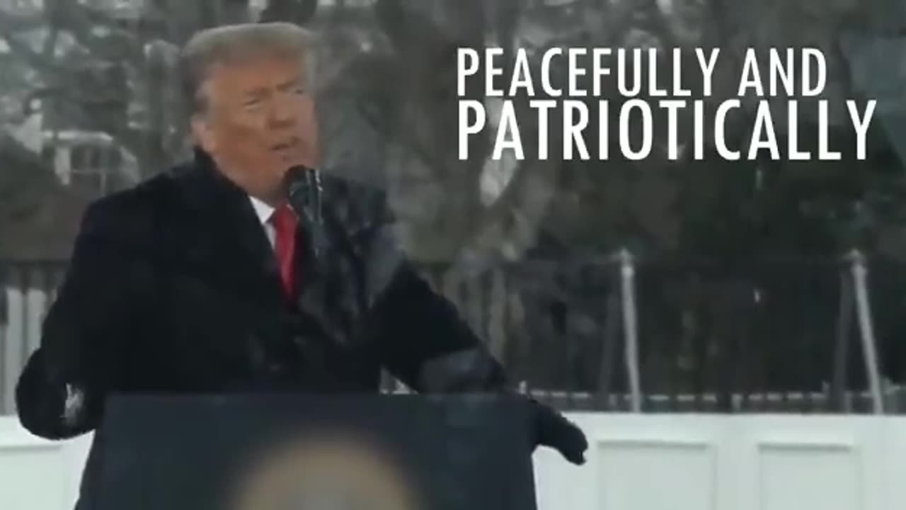 FACT: President Trump condemned violence and called for peace on January 6th