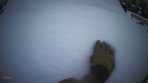 snow on A van