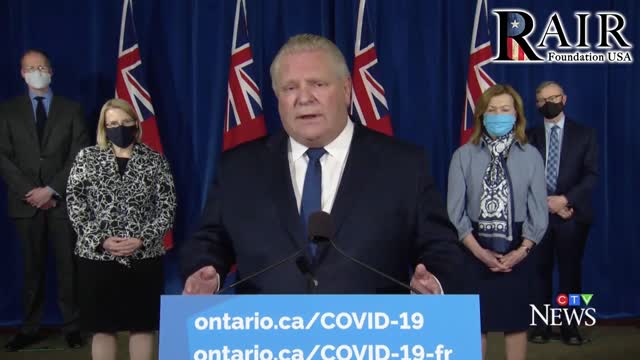 Canadian Premiere Ford Declares a 'Police State' - Citizens are being Hunted