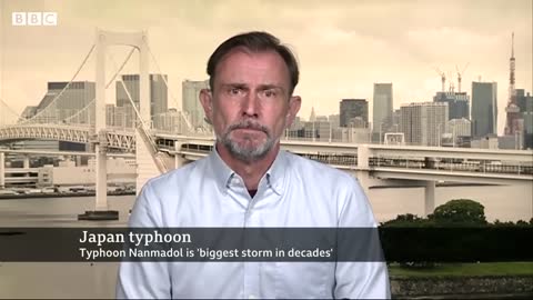 Flooding and mudslides as typhoon batters Japan