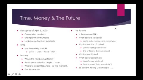 Weekly Webinar #2 - “Time, Money & The Future”