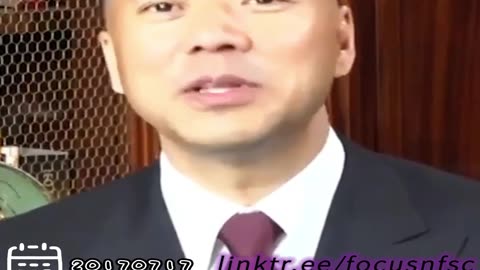 20170717文贵先生直播： #七哥 干净、年轻、有精力、聪明、正义、世界上绝大多数人支持、得天助，和中共盗国贼（恶人）扳手腕 #一定赢。💞