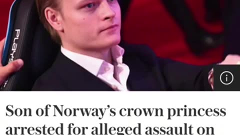 Son of Norway's crown princess arrested.