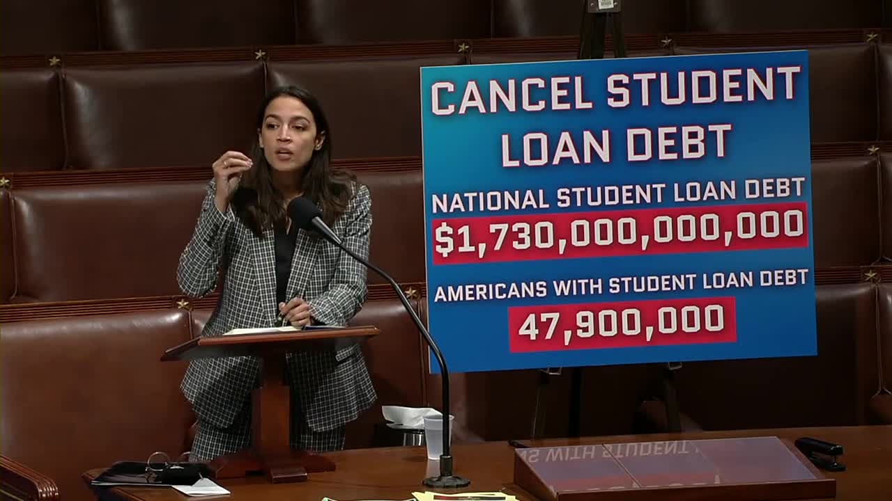 'This Is Ridiculous!' AOC Makes Another Push For Student Loan Forgiveness