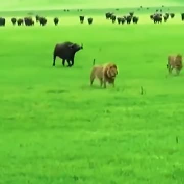 buffalo vs lion #shorts 2021