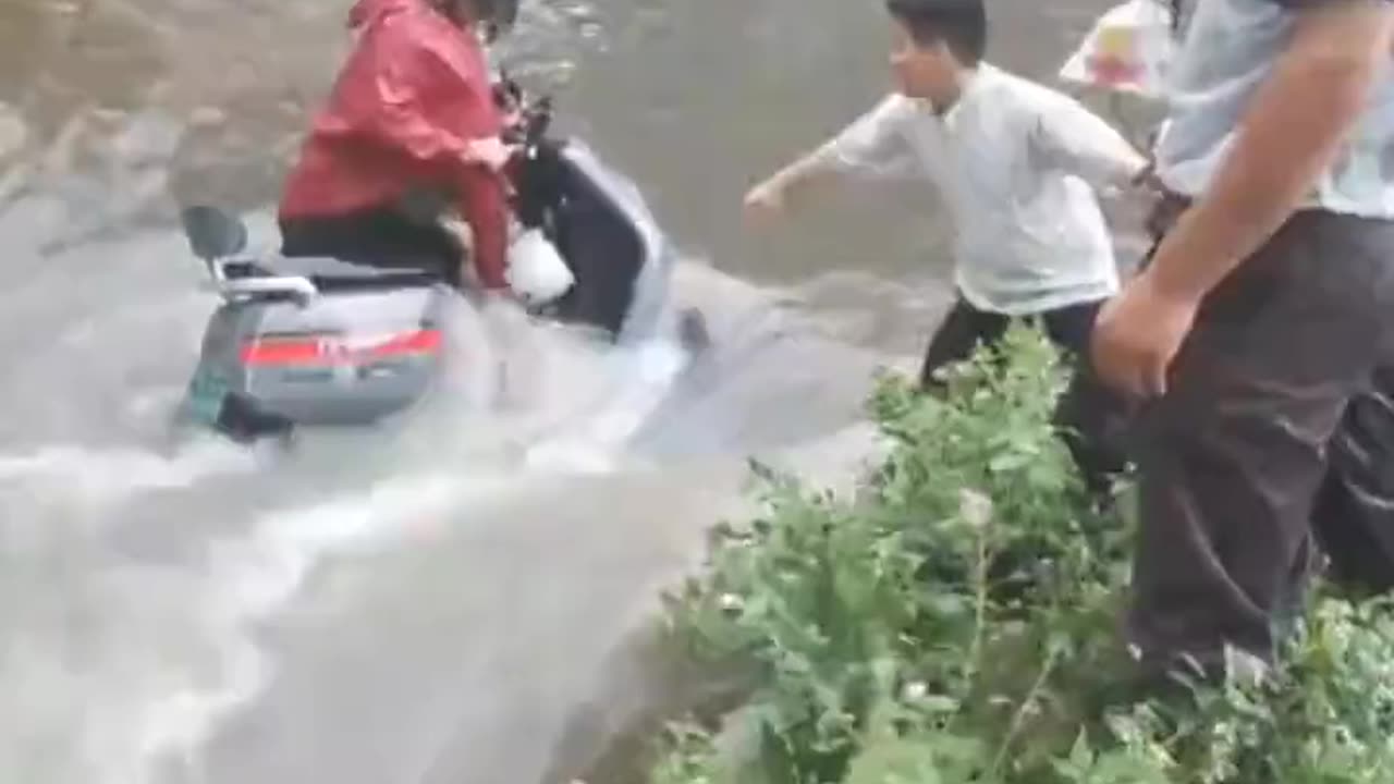 Heavy floods due to extreme rain fall in the Haikou of Hainan province, China