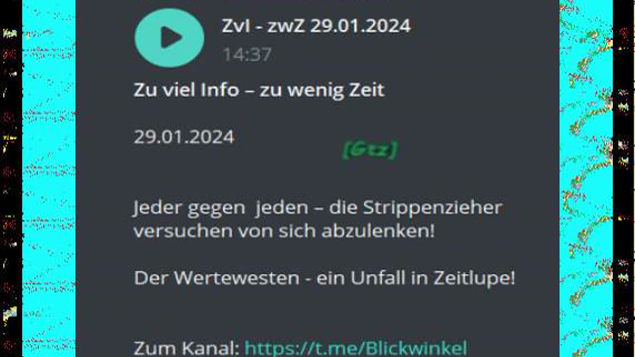 Zu viel Info – zu wenig Zeit 29.o1.2024