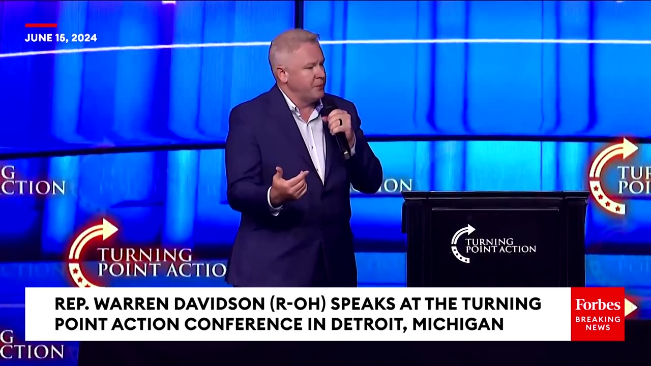 WATCH: Davidson Bashes Biden Military ‘State Sponsored Indoctrination’ During Turning Point Event