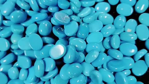 GN-20241024-11 natural Sterling treatment Turquoise cabochon Face High Quality Turquoise 5mm Beaded