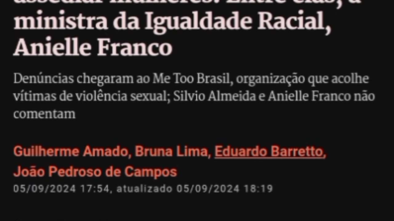 O LOBO IMUNDO @SILVIOLUAL COMEÇA ASSIM DEPOIS É O ESTUPRO.