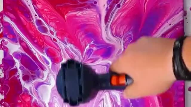 Creative painting simple fluid painting