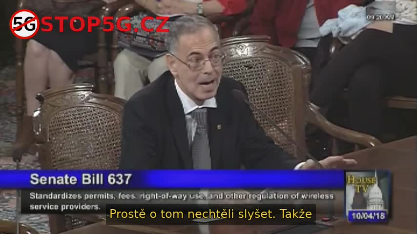 Dr. Paul Heroux M.D. svědčí v Michiganu o legislativě pro malé mobilní věže 5G