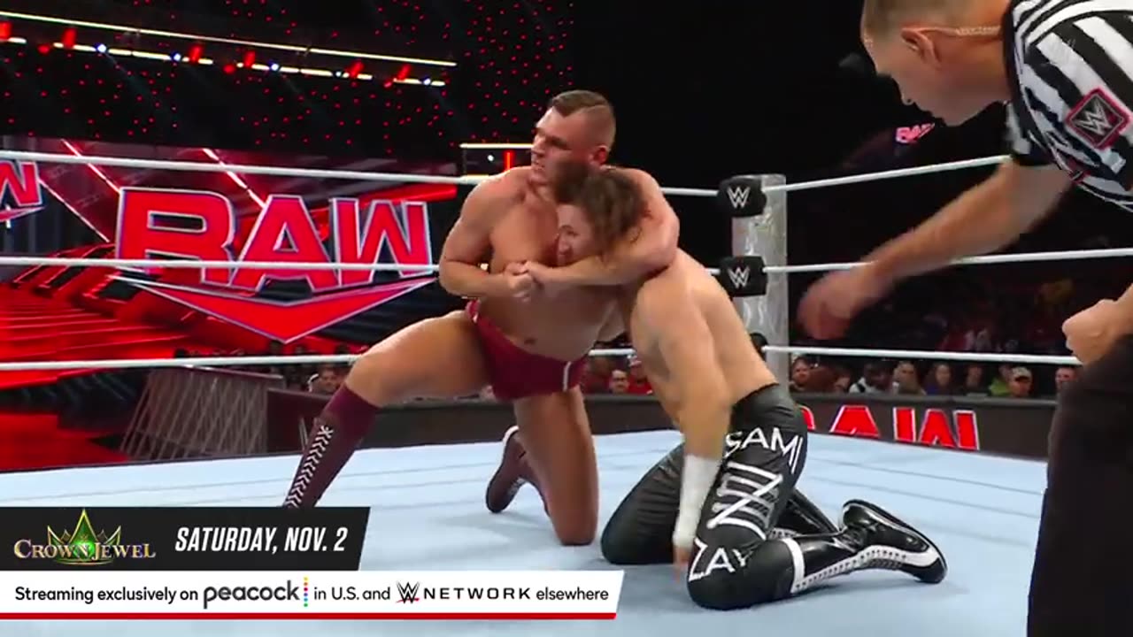 FULL MATCH- Gunther puts down Sami Zayn in World Title Match- Raw highlights, Oct. 7, 2024