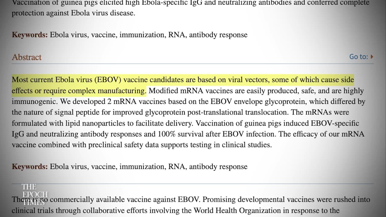 Strange Parallels Between Ebola Outbreak, the COVID Pandemic, & mRNA