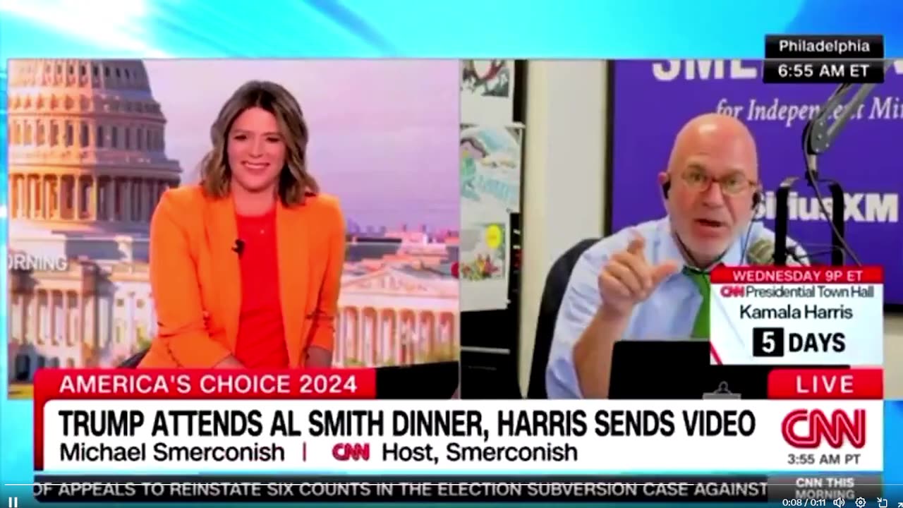 Ngay cả CNN cũng biết Kamala đã thất vọng khi không xuất hiện trong bữa tối của Al Smith.🤦‍♂️🤦‍♂️