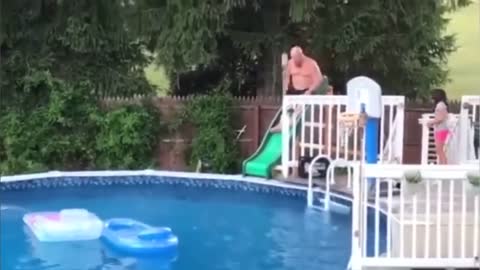 funny Babies Playing water in pool