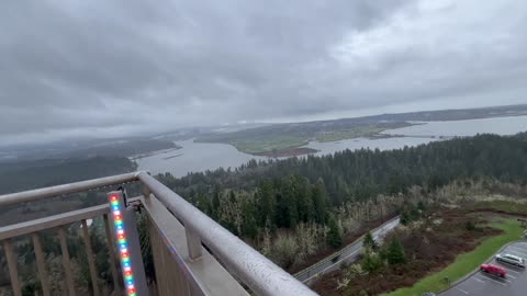 Climbing the Astoria Column in Oregon