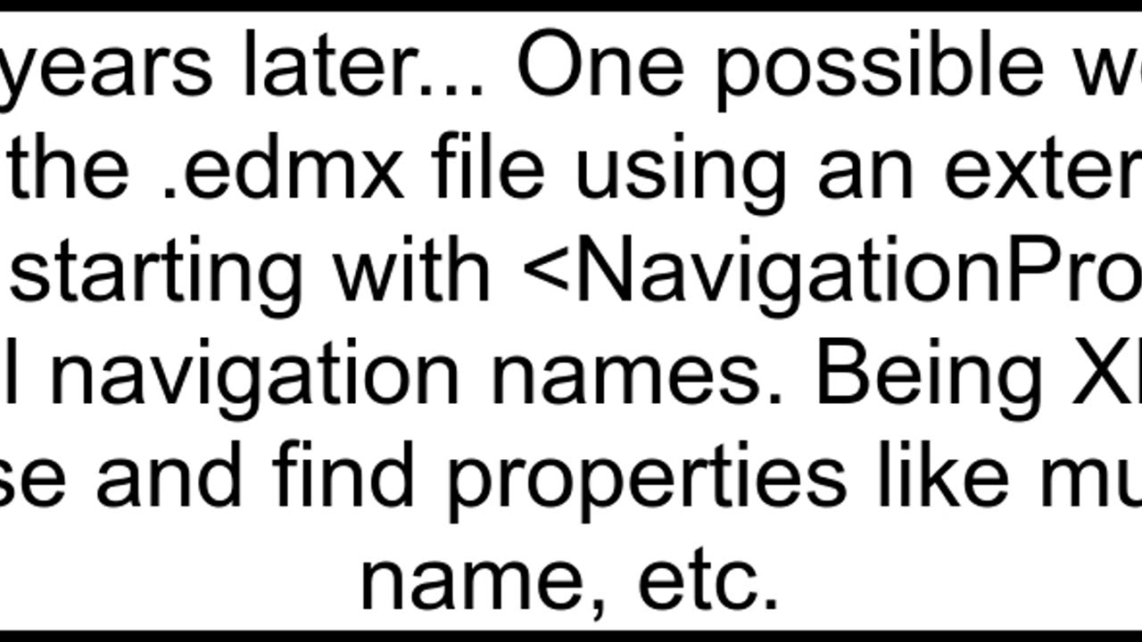 Meaningful Names for Navigation Properties using Entity Framework