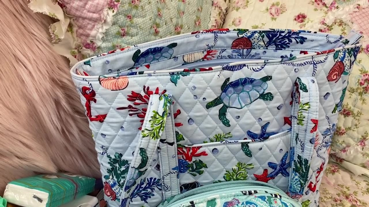 What's in my Small Vera Tote in Anchors Aweigh