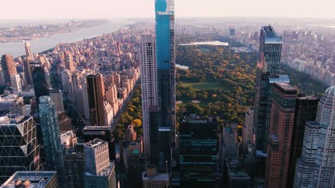 Central Park New York Drone 6k resolution