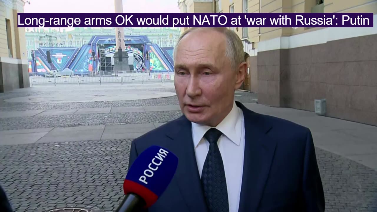 Long-range arms OK would put NATO at 'war with Russia': Putin