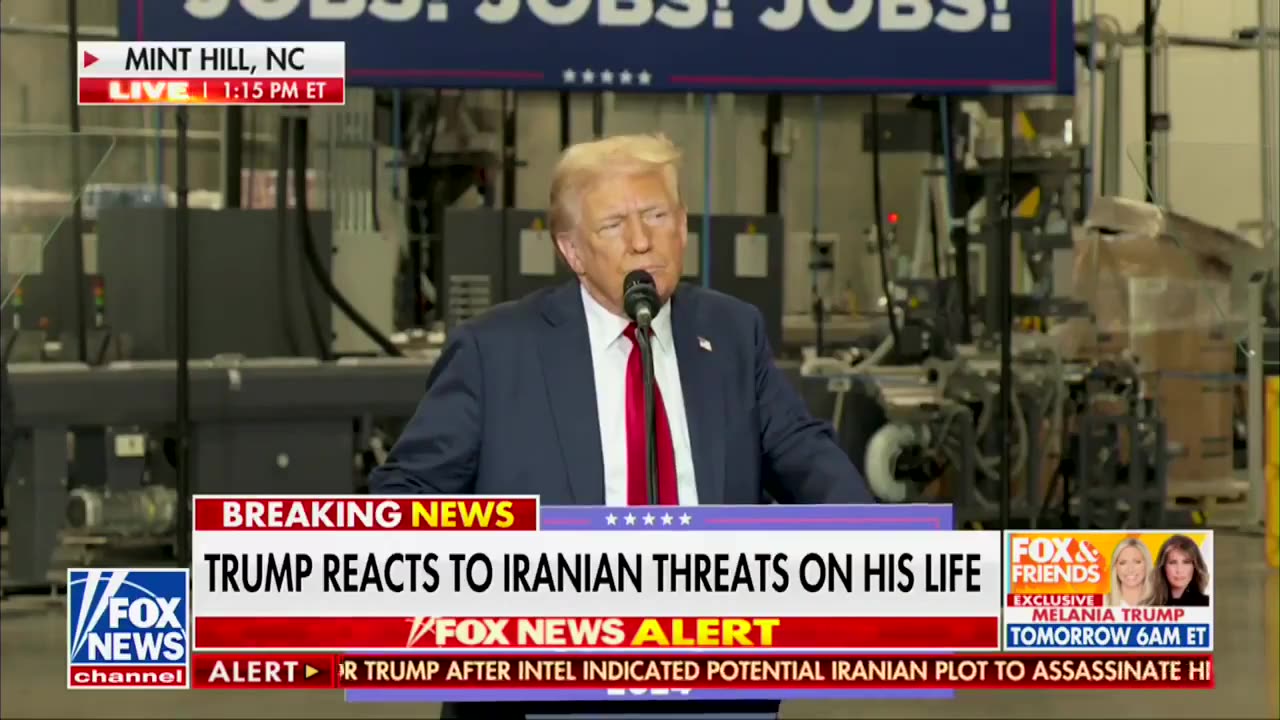 President Trump- “No threat will shake me, no enemy will intimidate me”