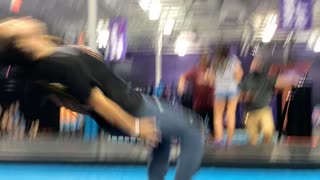 Trampoline Leg Accident