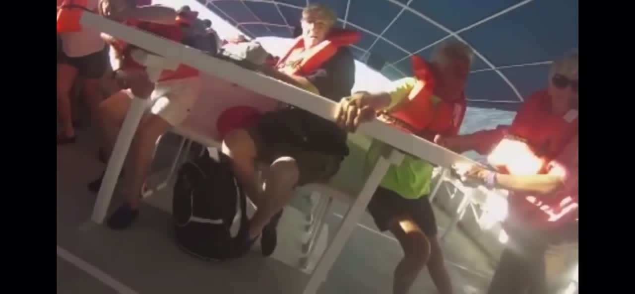 Scary ocean moment