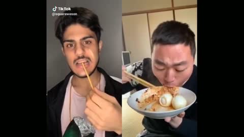 Funny Food Challange. Who will win ?