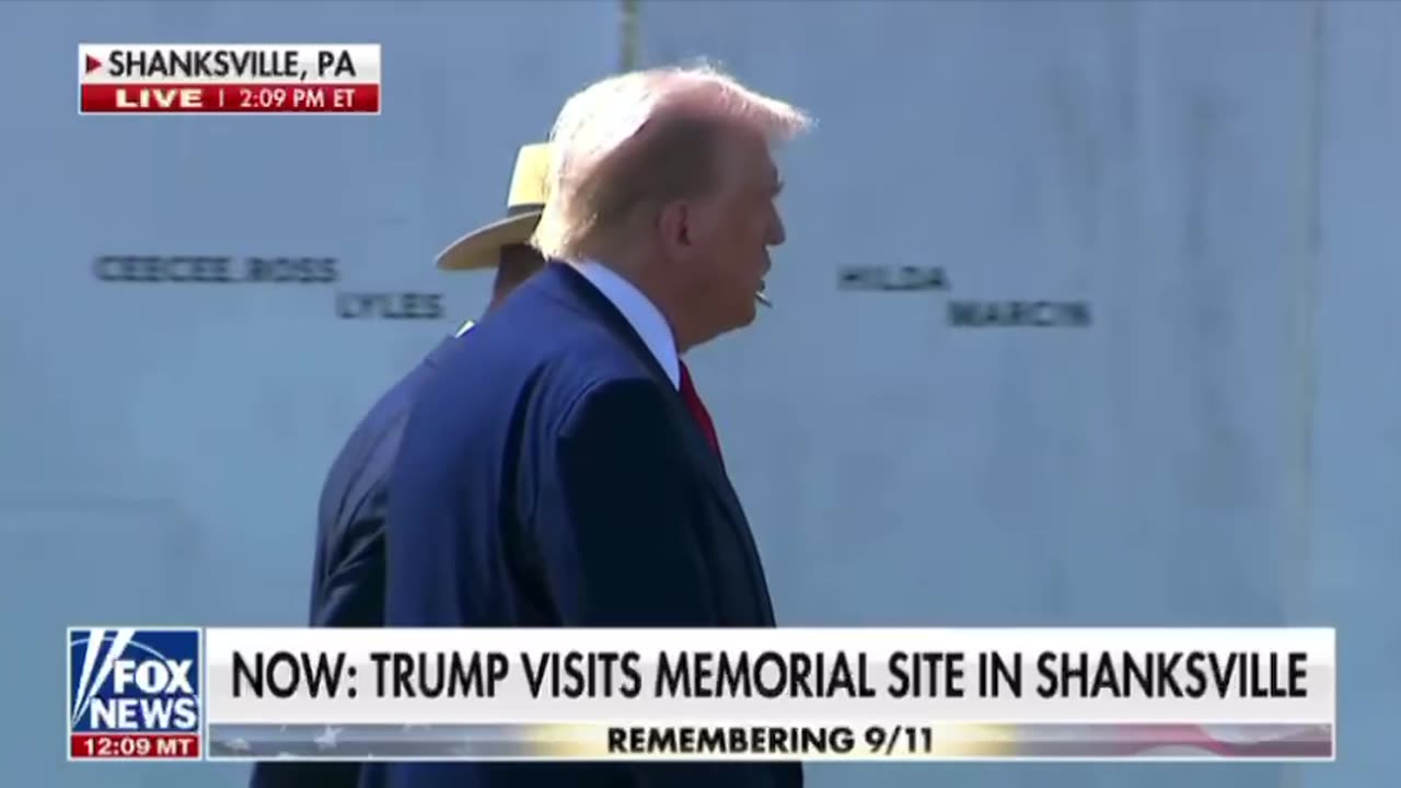 President Trump visit memorial site