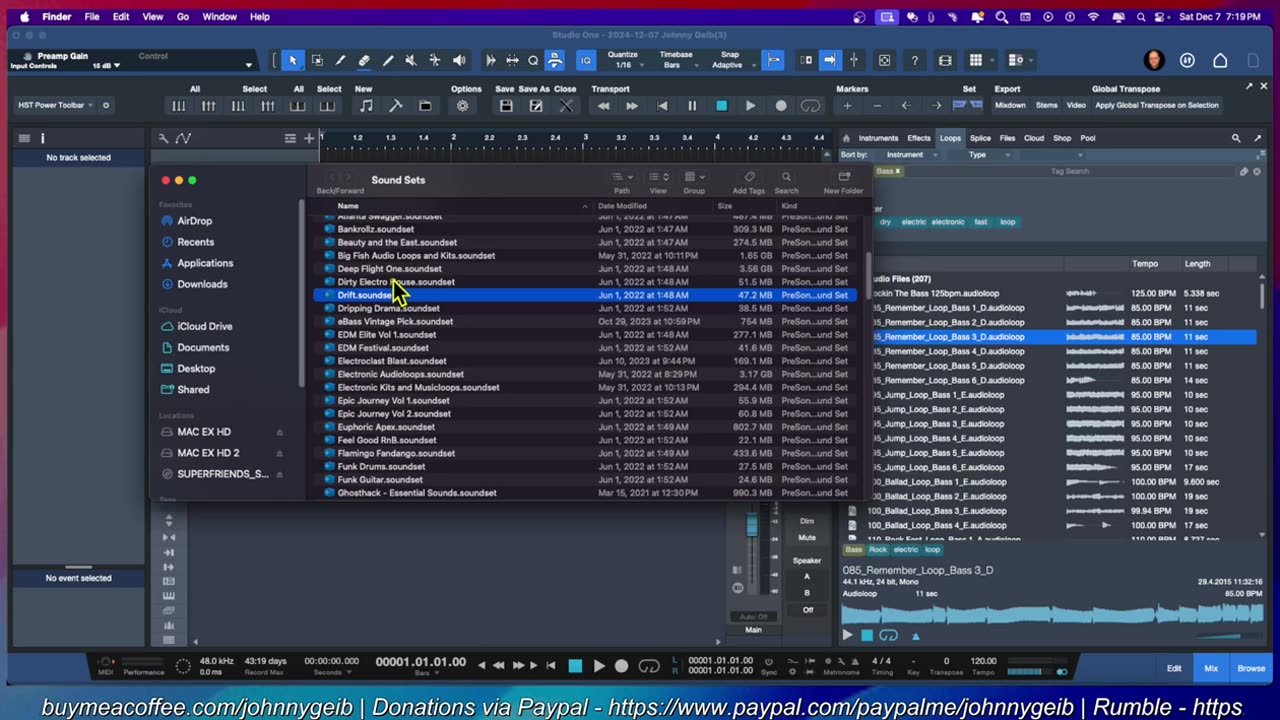 EXTENDED VIEW Option For The Browser Loop Tab - Studio One Pro 7 - Home Studio Trainer Show