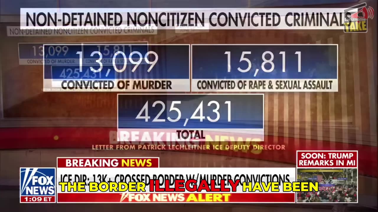 Shocking ICE Report: 425,000 Criminal Illegal Aliens, Including 13,000 Murderers