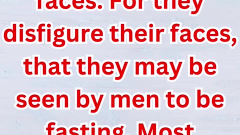 "The Right Way to Fast" Matthew 6:16,17,18.#shortsvideo #shorts #youtubeshorts #youtube #yt #ytviral