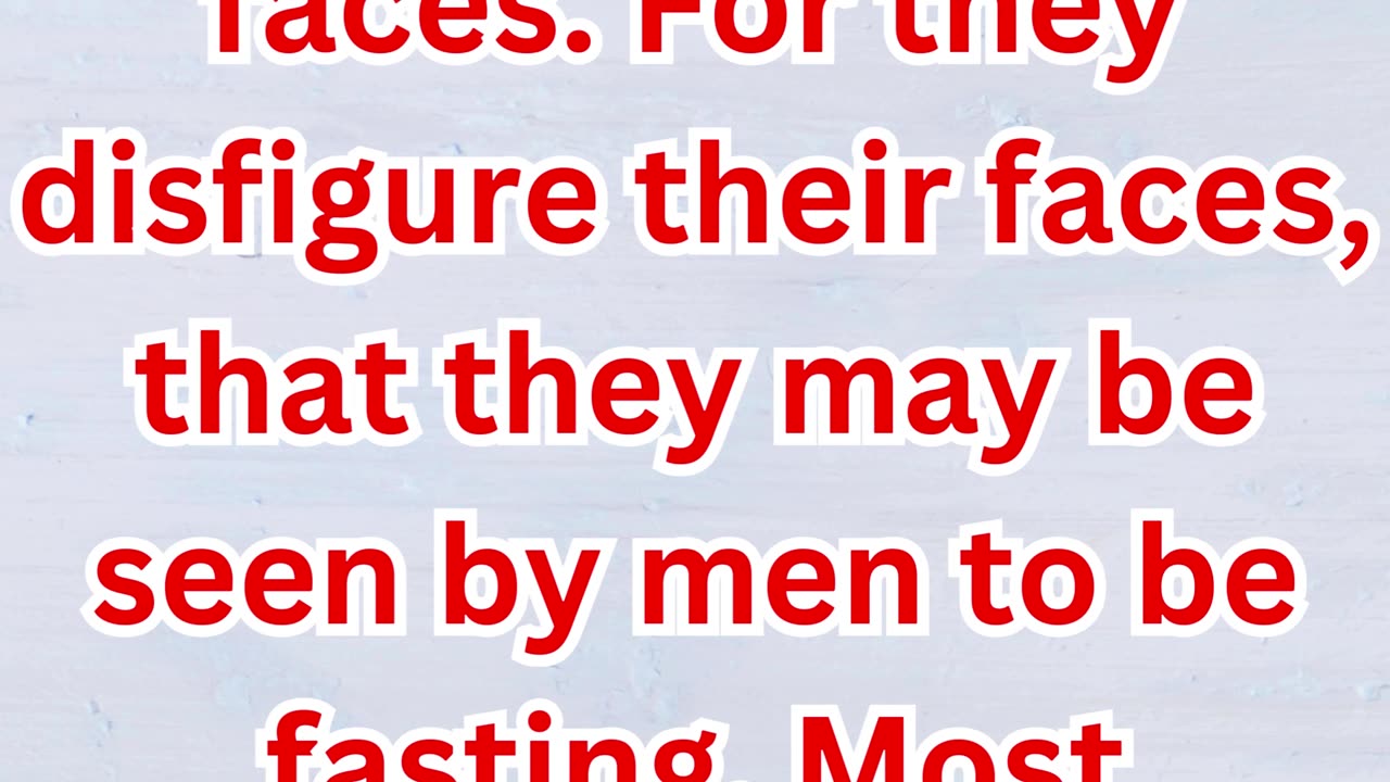 "The Right Way to Fast" Matthew 6:16,17,18.#shortsvideo #shorts #youtubeshorts #youtube #yt #ytviral
