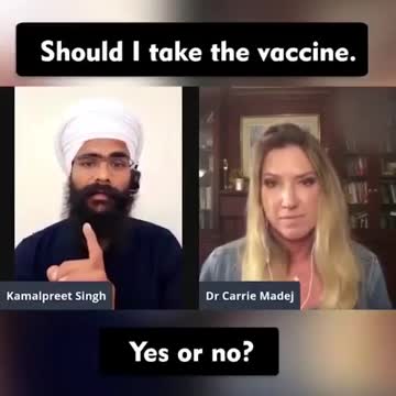 Dr. Carrie Madej explains the covid jab in less than one minute