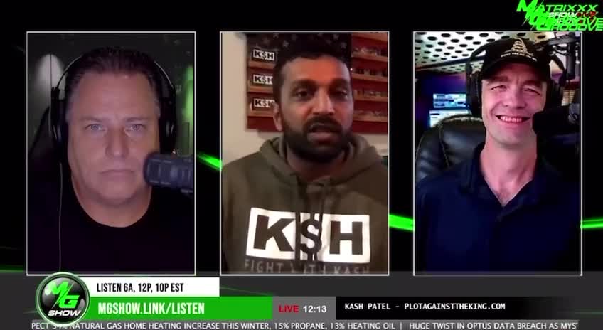 Kash Patel joins the @mgshowchannel and speaks on using WWG1WGA when signing his new book.