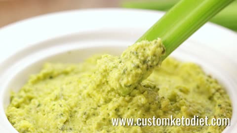 Keto Avocado Cilantro Hummus