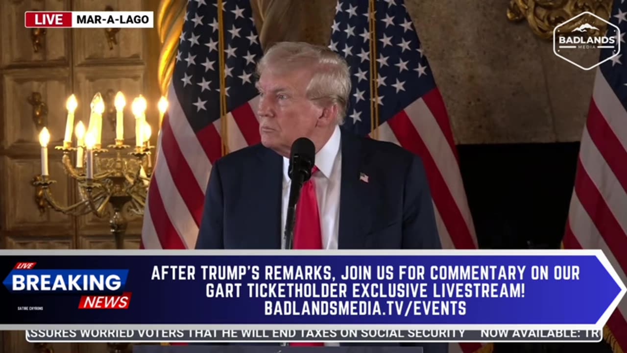 President Trump Press Conference from Mar a Lago - 2pm ET