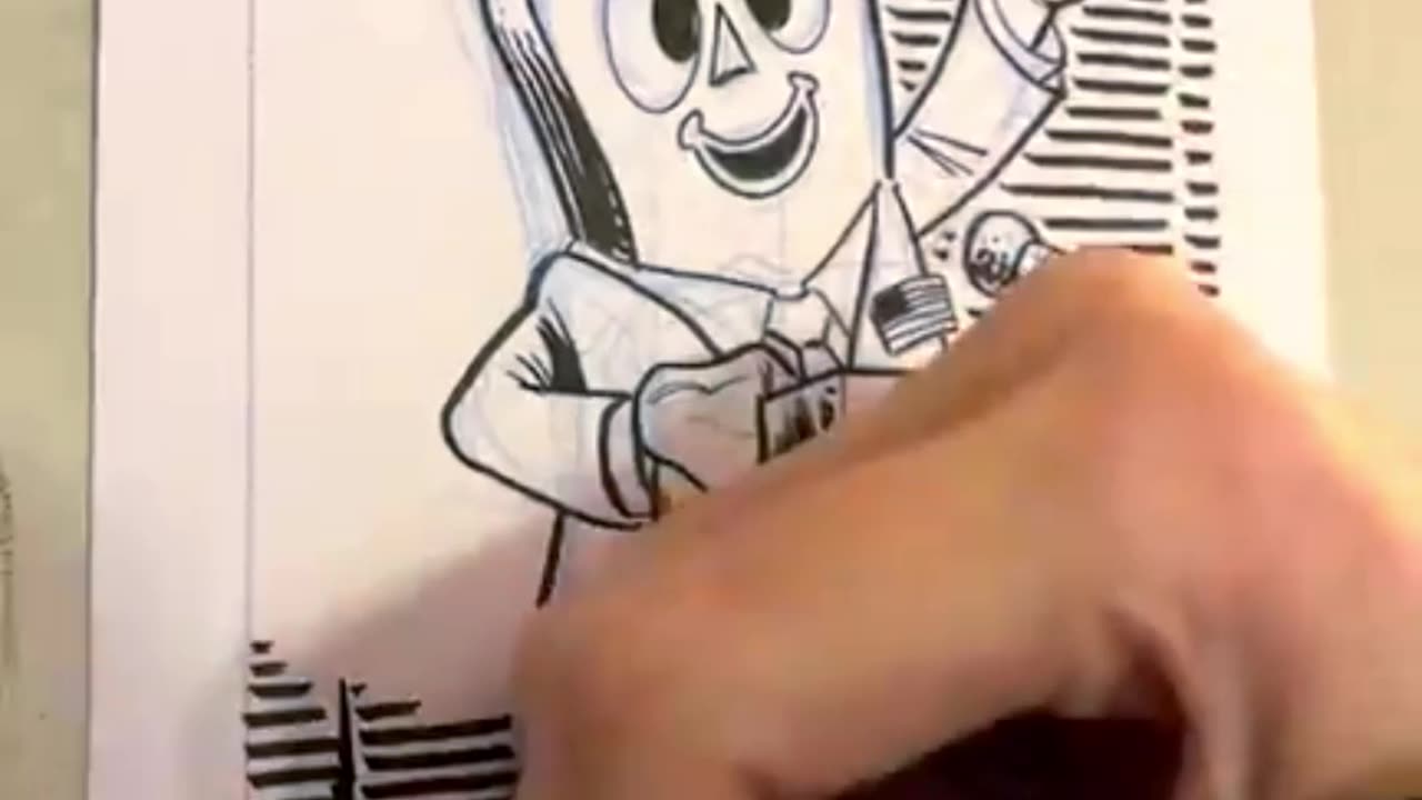 Drawing Gumby for President!