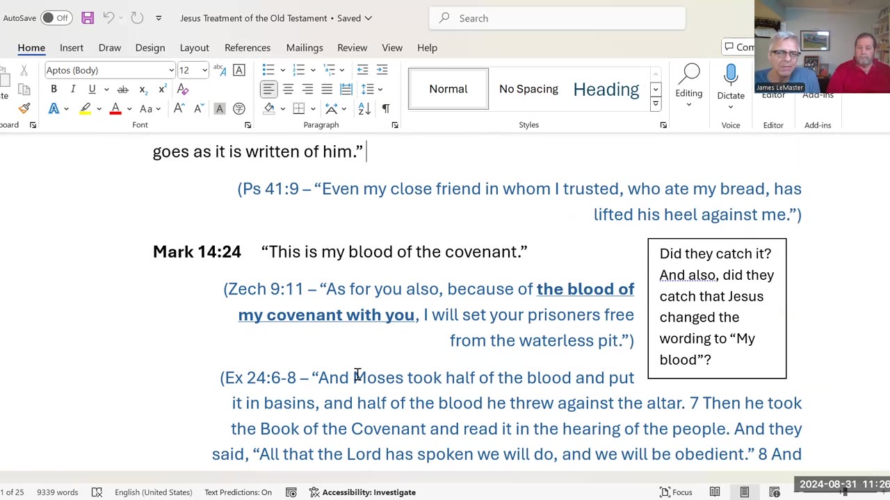 ETC 3 2024 8 Aug 31 The Bible's Self Attestation