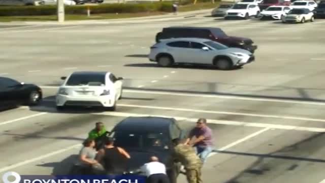 Samaritans saving a woman