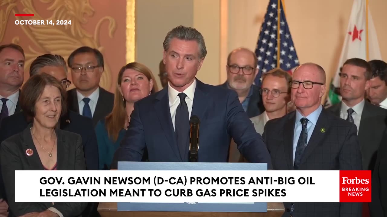 Gavin Newsom Asked If Hes Enacting Political Punishment On Oil Industry For Backing Donald Trump