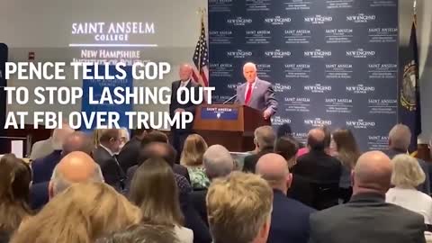 Mike Pence urged Republicans to stop attacking the F.B.I. after Mar-a-Lago raid