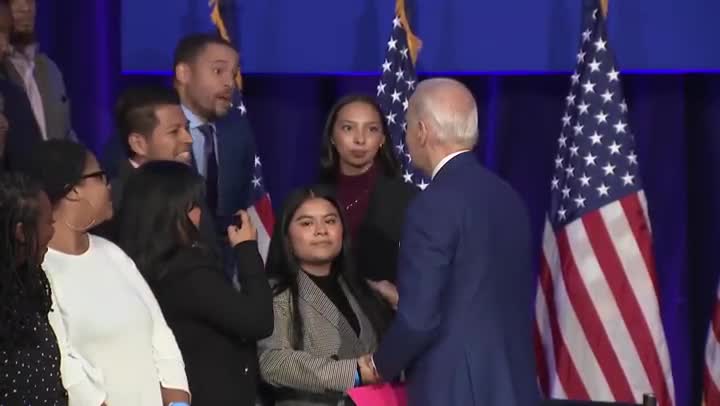 Biden Decides To Grab Girl's Face In Uncomfortable Moment